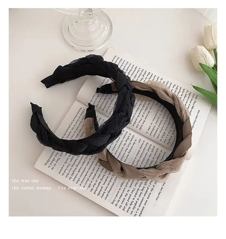 Women's Braided Mesh Hair Hoop New French Style — feature 7