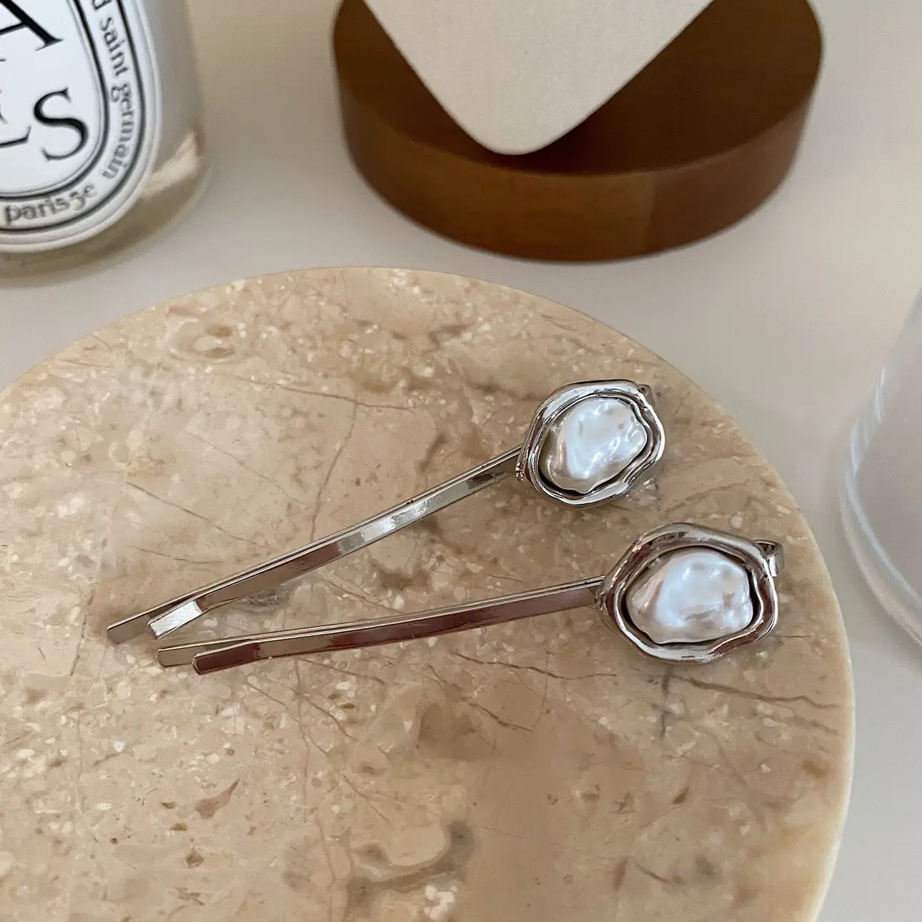 French Retro Pearl Clip Set for Women