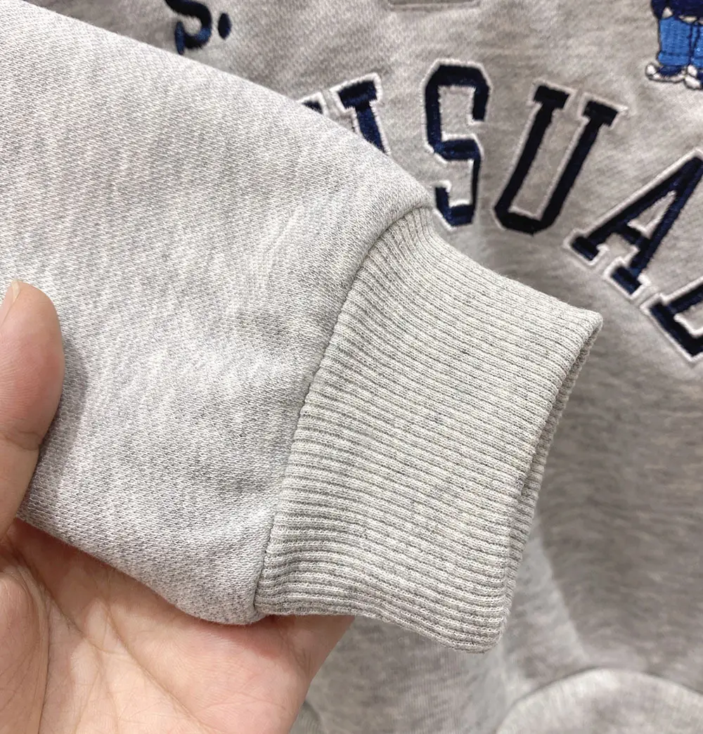 Boys Unusual Polo Shirt Blue Pants Set Autumn Spring — feature 9