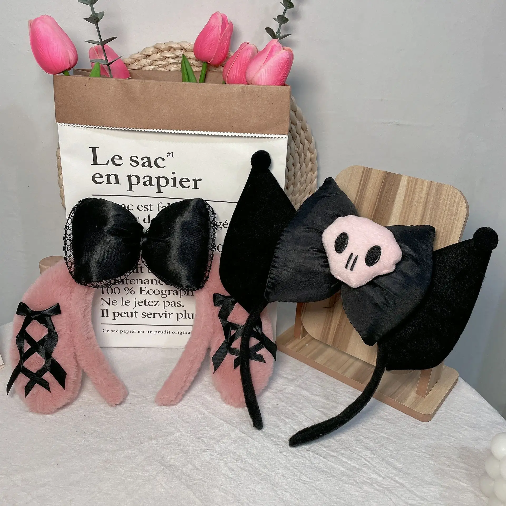 Cute Plush Hair Hoop with Bow for Girls — feature 4