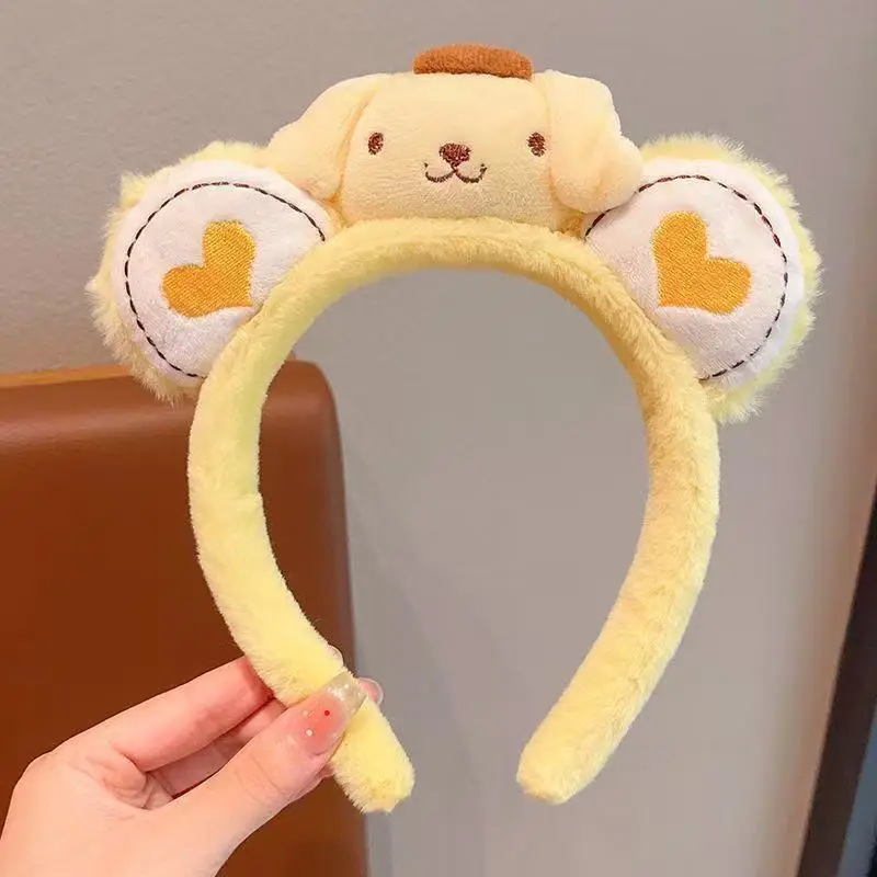 Cute Plush Hair Hoop with Bow for Girls - Image 104