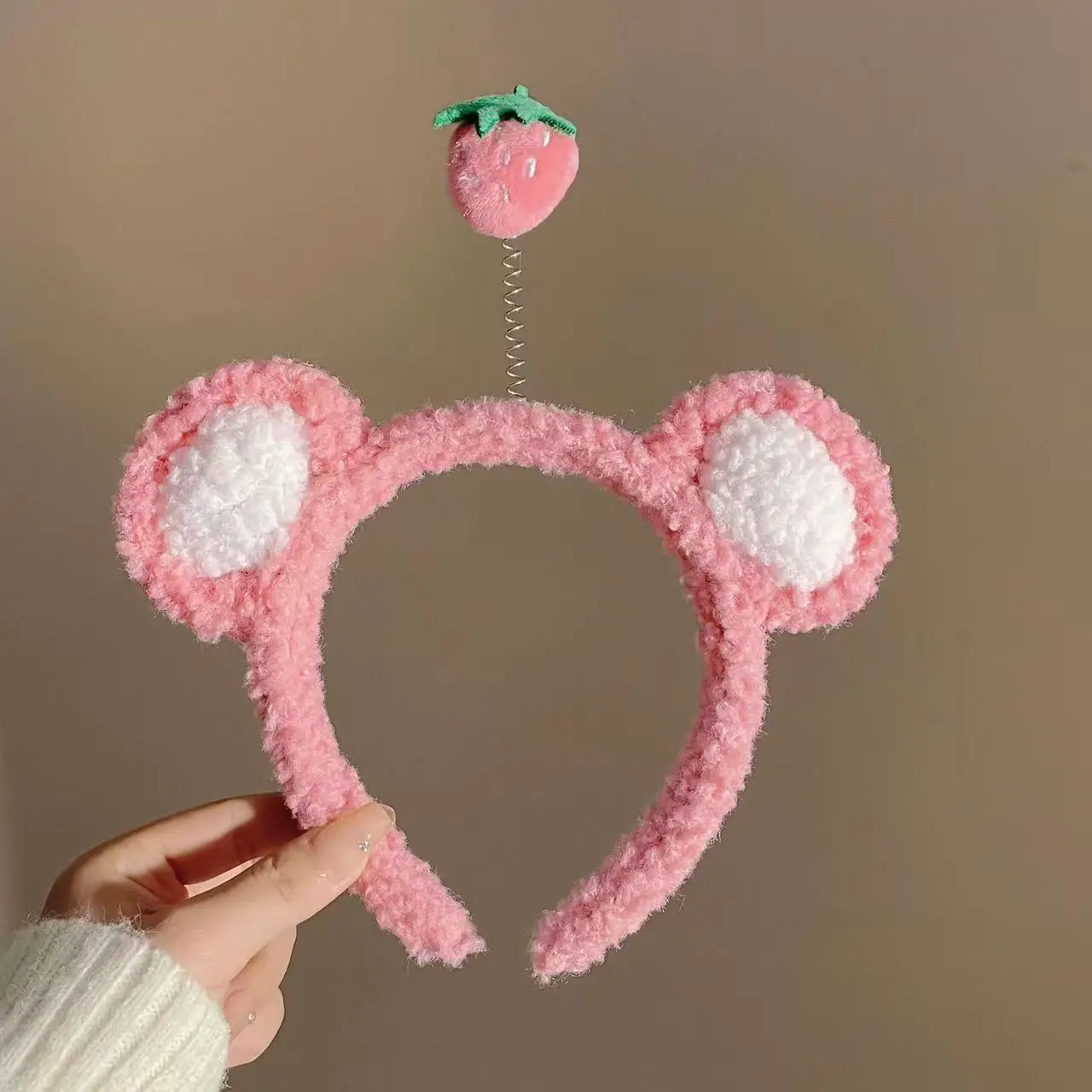 Cute Plush Hair Hoop with Bow for Girls - Image 111