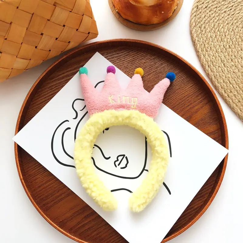 Cute Plush Hair Hoop with Bow for Girls - Image 21