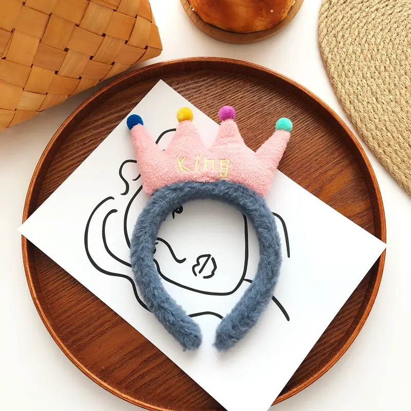 Cute Plush Hair Hoop with Bow for Girls - Image 22