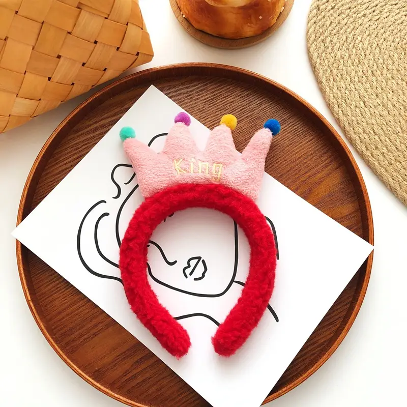 Cute Plush Hair Hoop with Bow for Girls - Image 23
