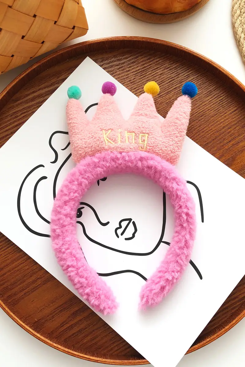 Cute Plush Hair Hoop with Bow for Girls - Image 24