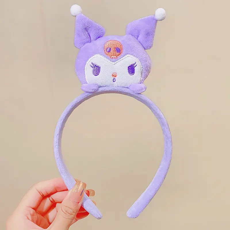 Cute Plush Hair Hoop with Bow for Girls - Image 4