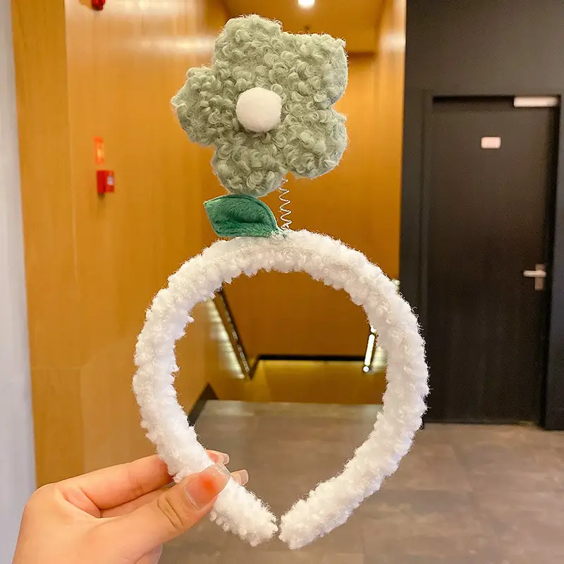 Cute Plush Hair Hoop with Bow for Girls - Image 55