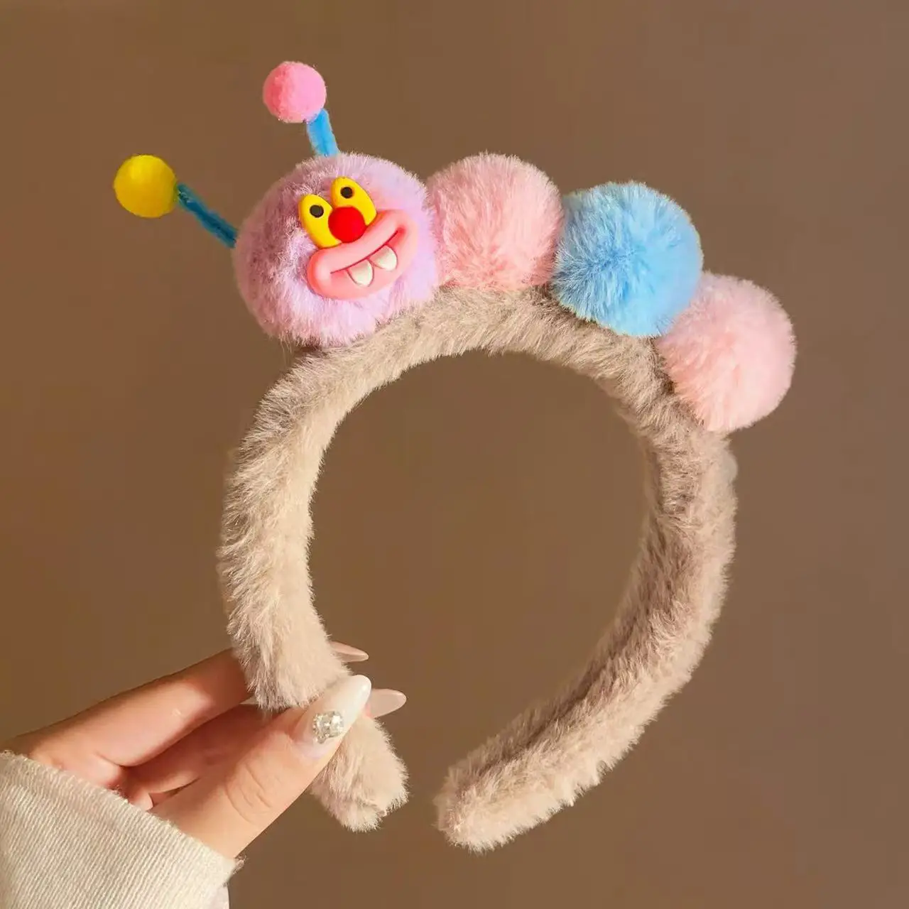 Cute Plush Hair Hoop with Bow for Girls - Image 79