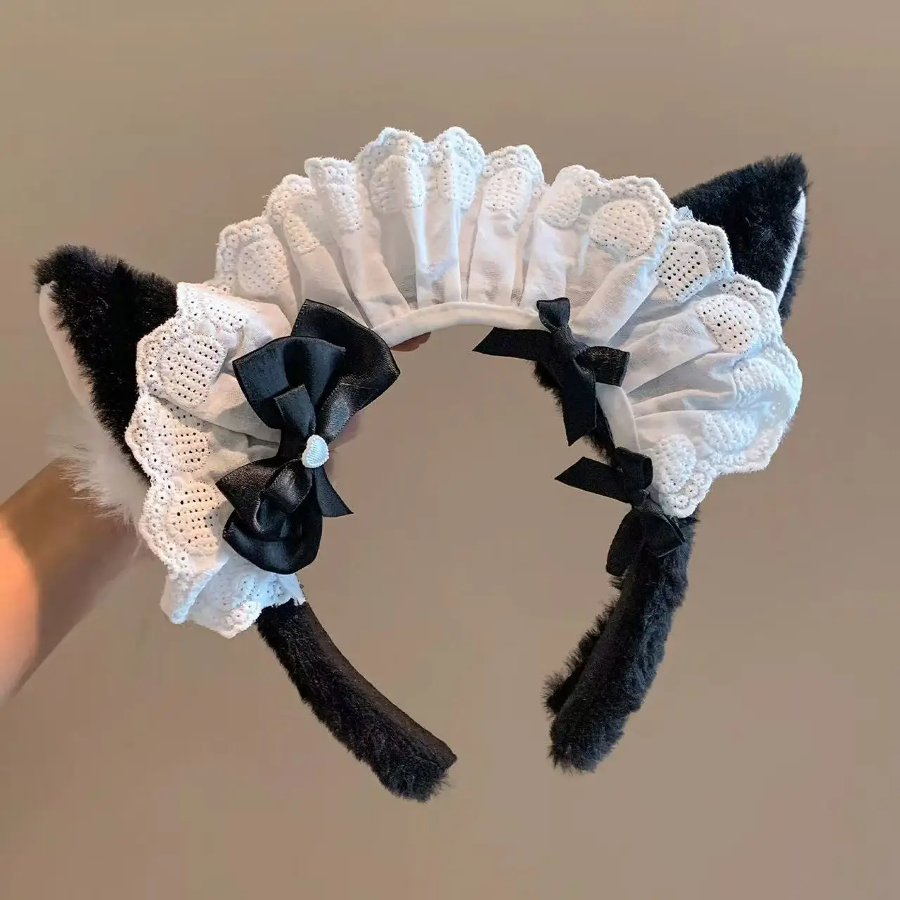 Cute Plush Hair Hoop with Bow for Girls - Image 82