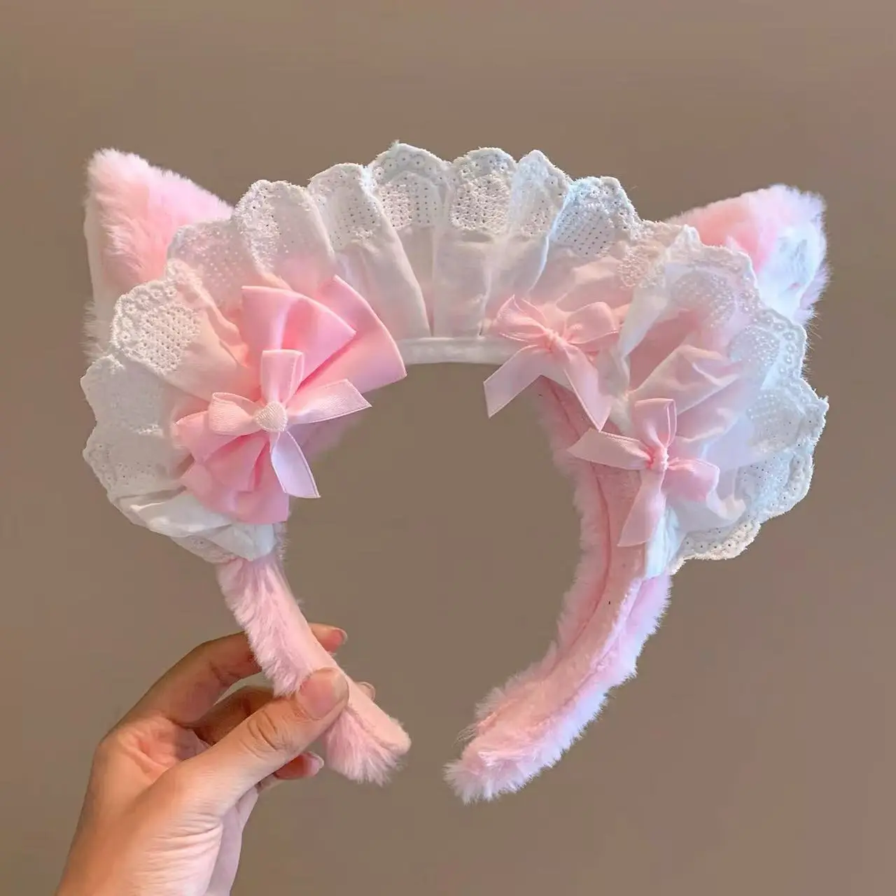 Cute Plush Hair Hoop with Bow for Girls - Image 83