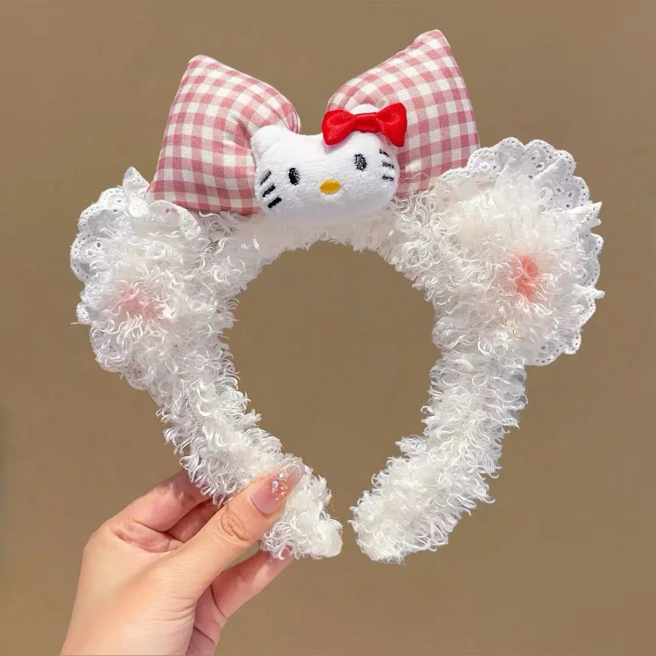 Cute Plush Hair Hoop with Bow for Girls - Image 85