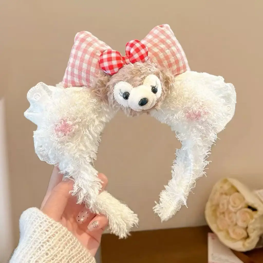 Cute Plush Hair Hoop with Bow for Girls - Image 90