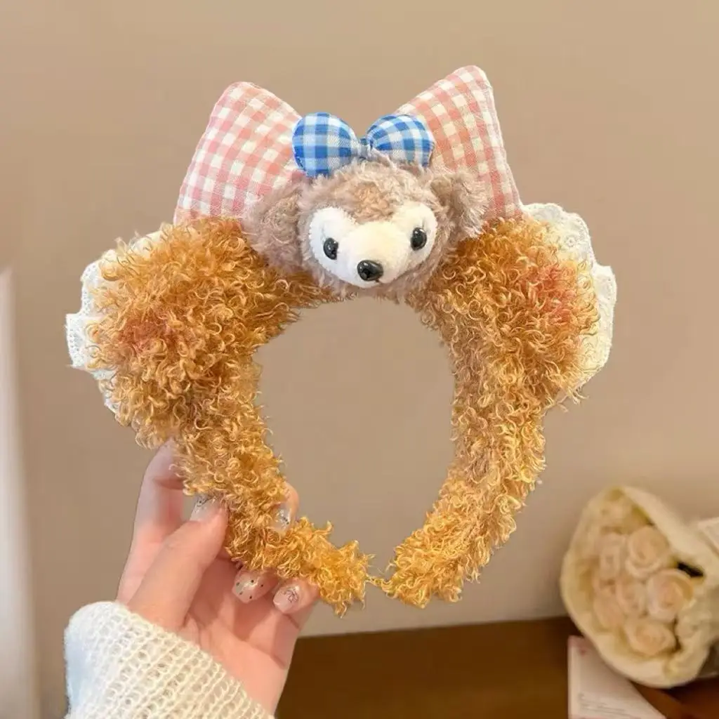 Cute Plush Hair Hoop with Bow for Girls - Image 91