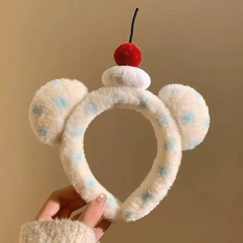 Cute Plush Hair Hoop with Bow for Girls - Image 94