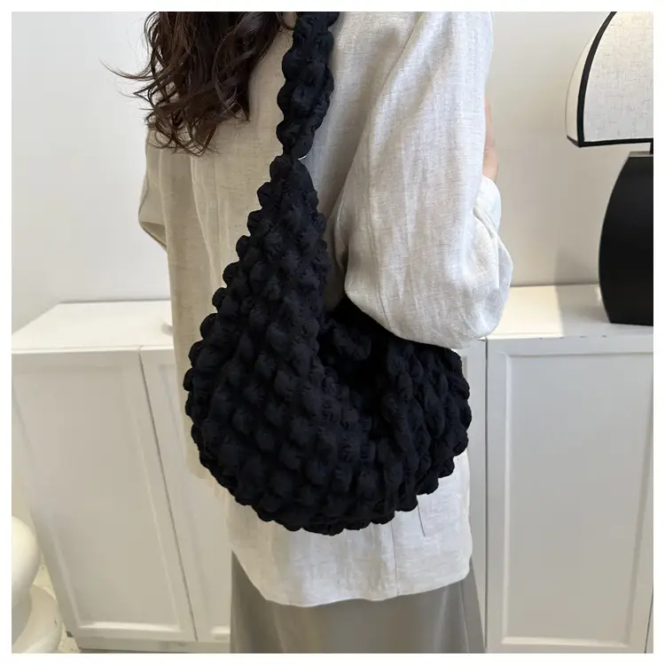 Pink Pleated Shoulder Bag for Women 2023 — feature 10