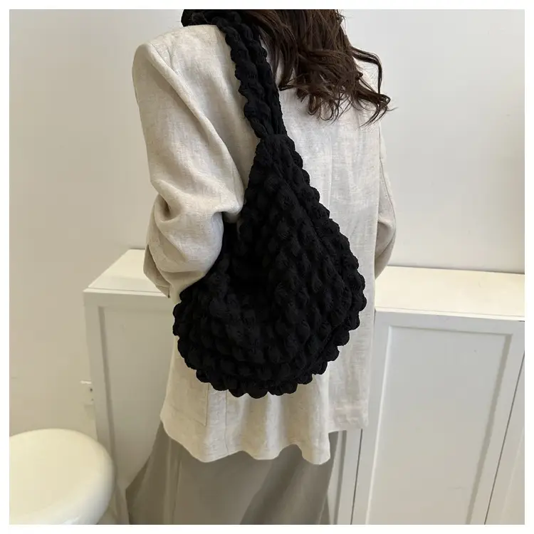 Pink Pleated Shoulder Bag for Women 2023 — feature 11