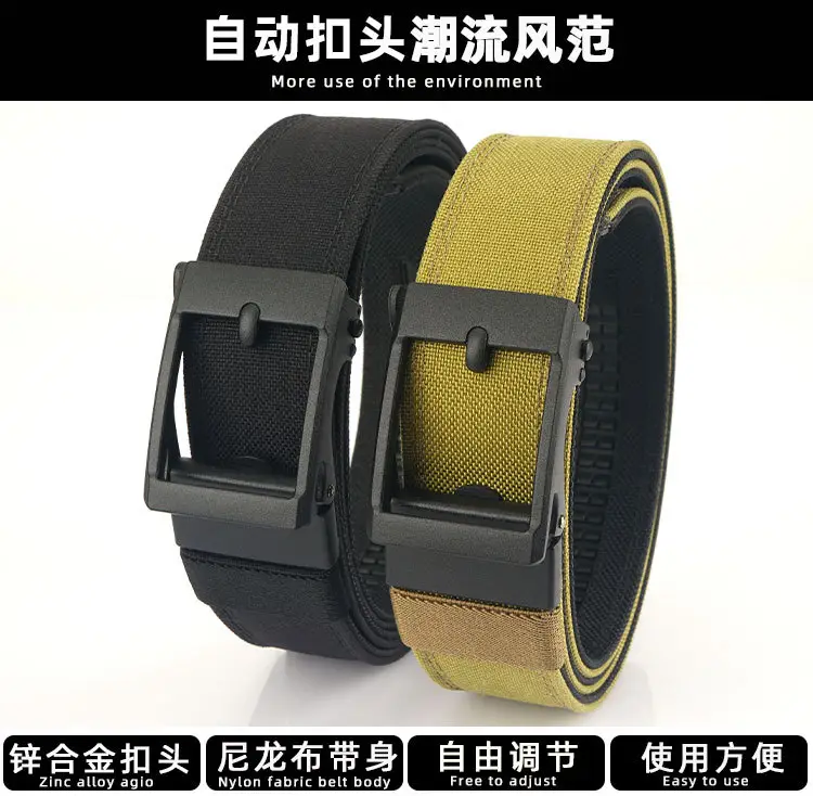 Double-layer Tactical Belt Men Military Outdoor Nylon 3.8" — feature 3