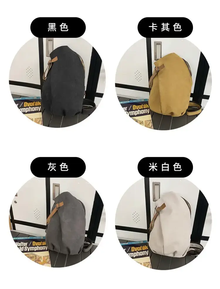 Canvas Crossbody Bag Men Large Capacity Satchel — feature 11