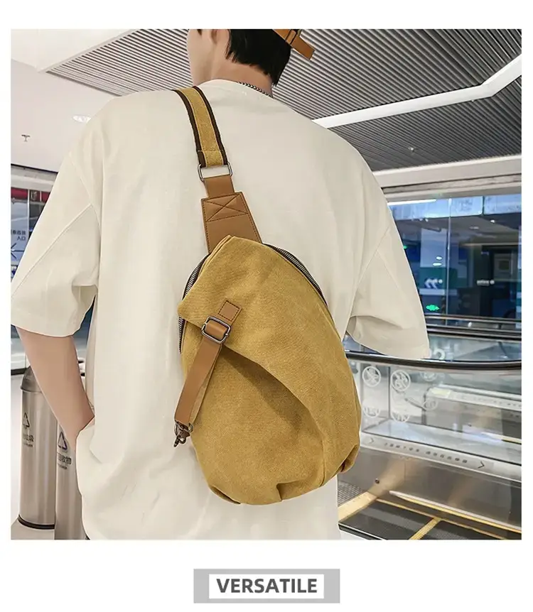 Canvas Crossbody Bag Men Large Capacity Satchel — feature 13