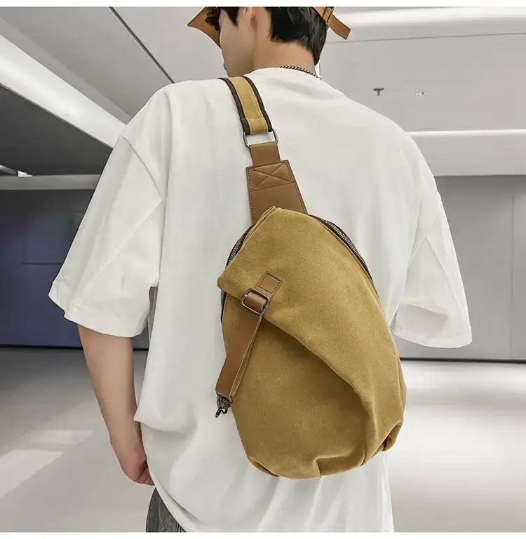 Canvas Crossbody Bag Men Large Capacity Satchel — feature 15