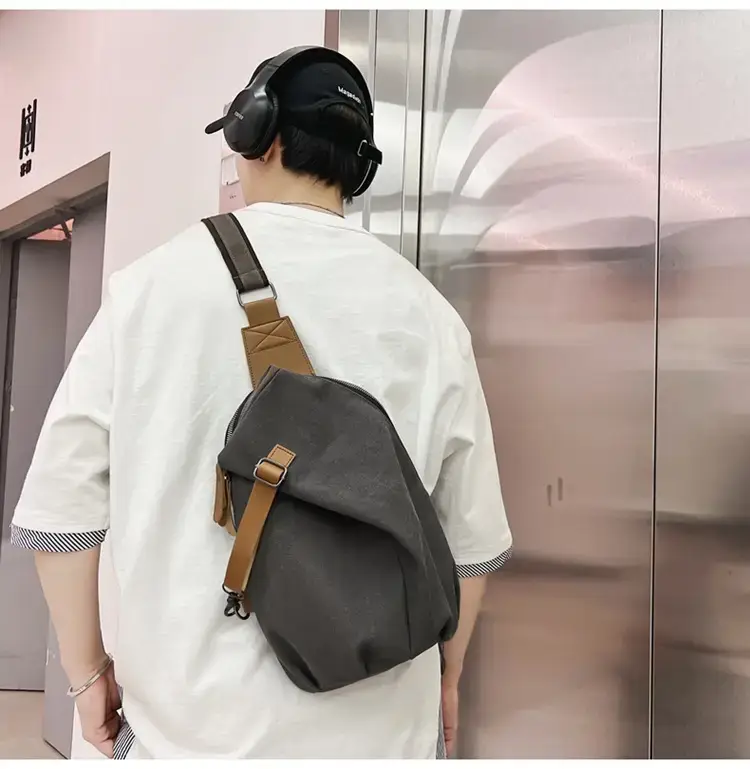Canvas Crossbody Bag Men Large Capacity Satchel — feature 24