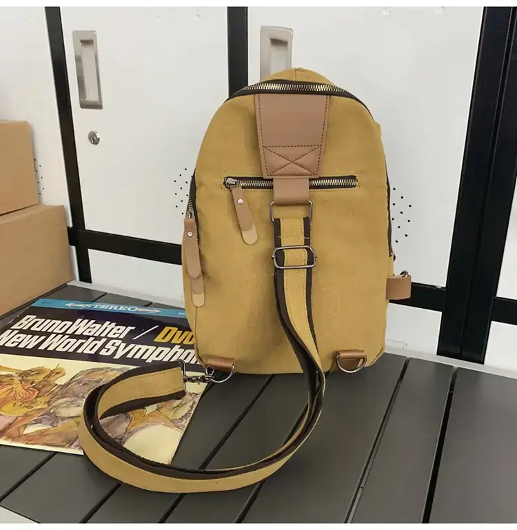 Canvas Crossbody Bag Men Large Capacity Satchel — feature 35