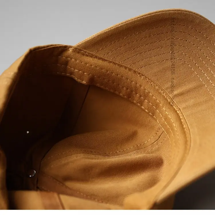 Japanese Style Beige Baseball Cap with N Logo