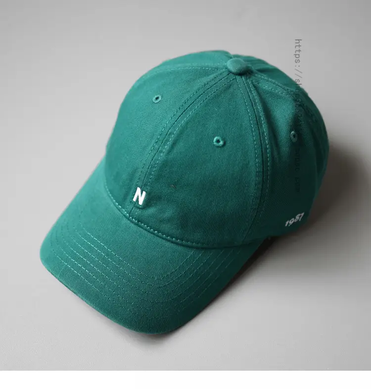 Japanese Style Beige Baseball Cap with N Logo — feature 17