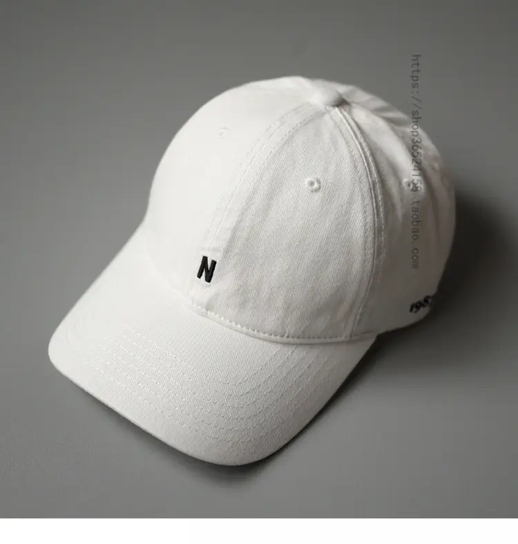 Japanese Style Beige Baseball Cap with N Logo — feature 18