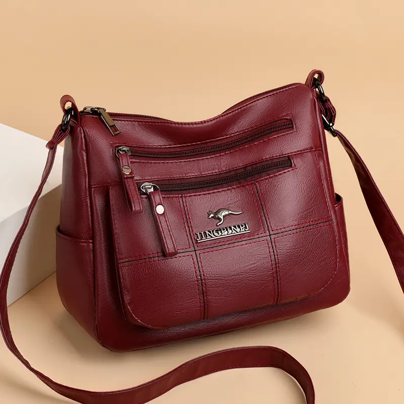 Black Multi-Layer Crossbody Bag for Women 2026 - Image 5
