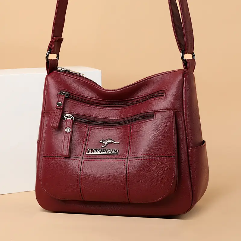 Black Multi-Layer Crossbody Bag for Women 2026 - Image 2