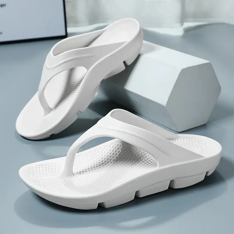 Men's Black Platform Sandals Summer Flip Flops Large