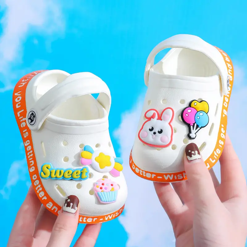 Eva Infant Baotou Hole Shoes Soft Sole Cute Cartoon Boys and Girls Home Baby Cut Out Kidsren's Slippers - Image 10