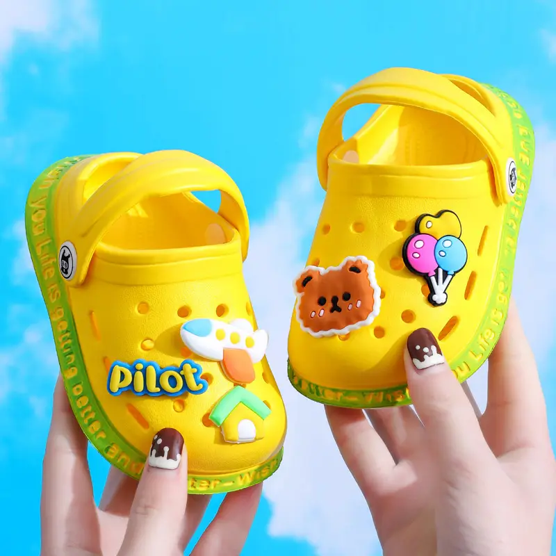 Eva Infant Baotou Hole Shoes Soft Sole Cute Cartoon Boys and Girls Home Baby Cut Out Kidsren's Slippers - Image 6