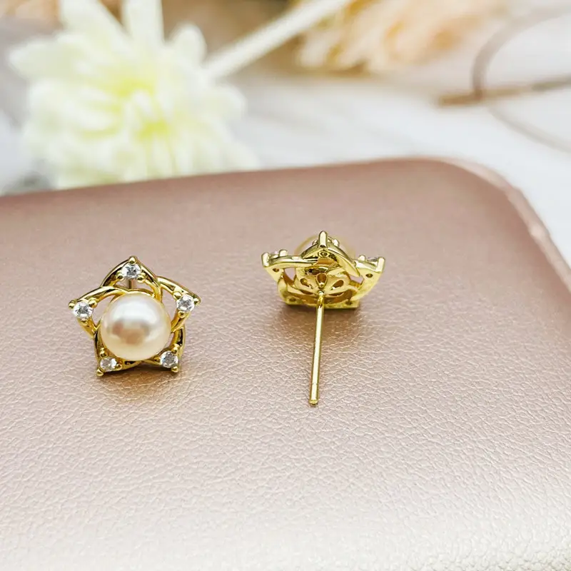 Stars & Pearl Earrings for Women Hot Style - Image 3