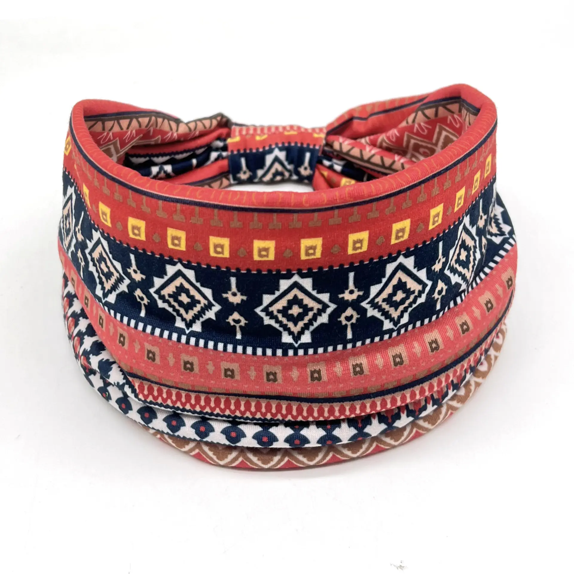 New Ethnic Printed Headband for Women Sweat Absorbent - Image 8