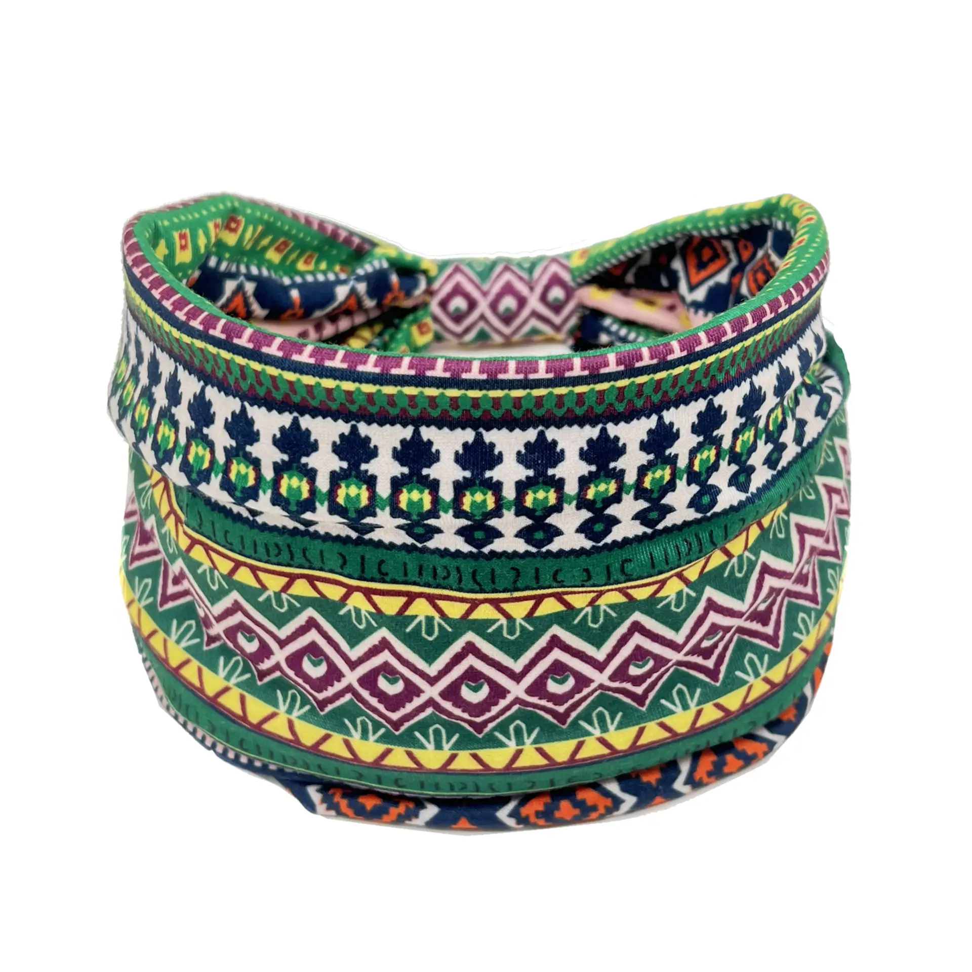 New Ethnic Printed Headband for Women Sweat Absorbent - Image 9