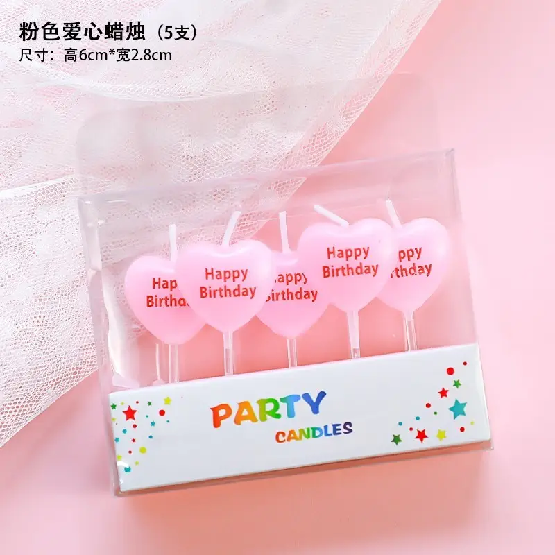 Twisted Thread Birthday Candle Macaron Cute Curved Spiral Candle Candy Cake Baking Decoration Plug-In