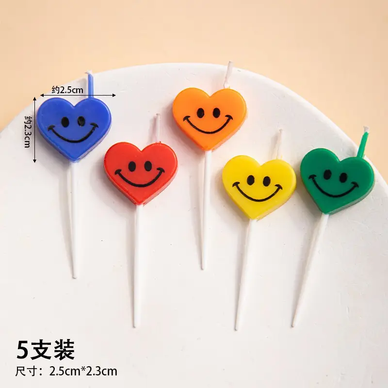Twisted Thread Birthday Candle Macaron Cute Curved Spiral Candle Candy Cake Baking Decoration Plug-In