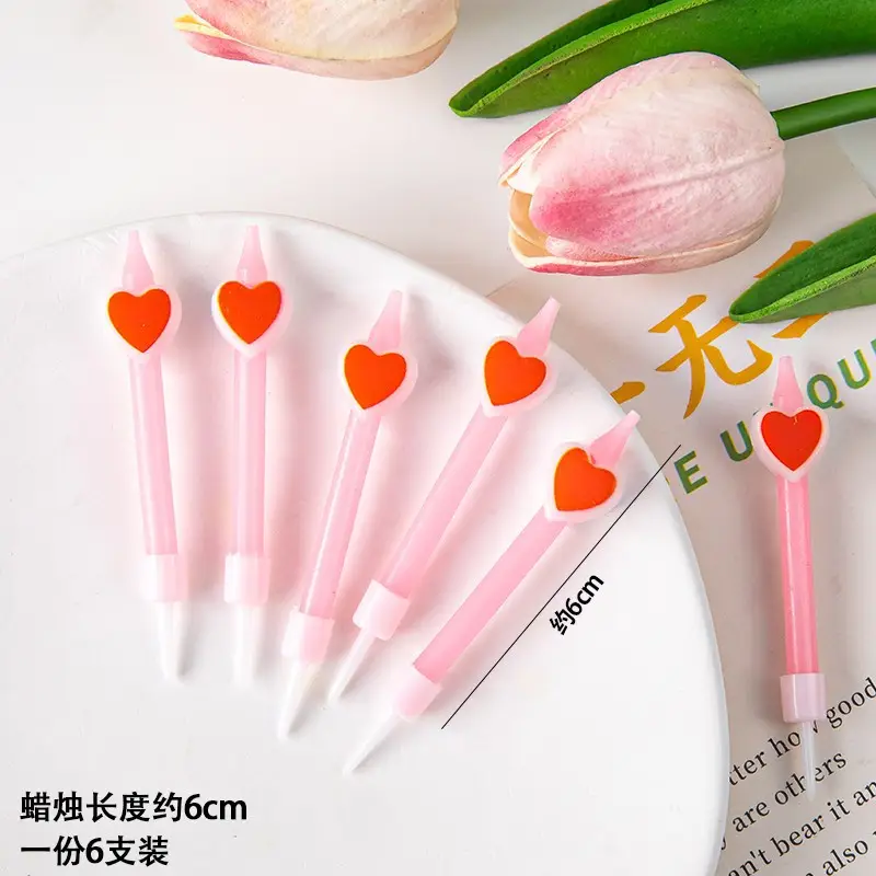 Twisted Thread Birthday Candle Macaron Cute Curved Spiral Candle Candy Cake Baking Decoration Plug-In