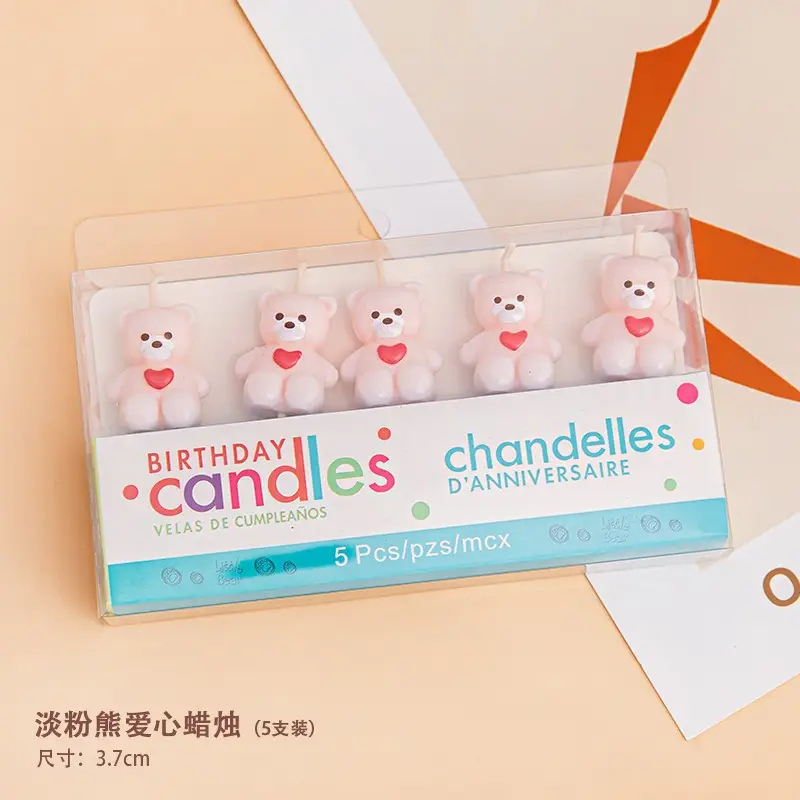 Twisted Thread Birthday Candle Macaron Cute Curved Spiral Candle Candy Cake Baking Decoration Plug-In