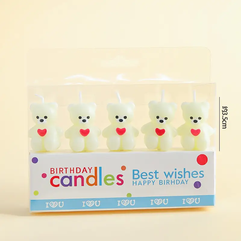 Twisted Thread Birthday Candle Macaron Cute Curved Spiral Candle Candy Cake Baking Decoration Plug-In