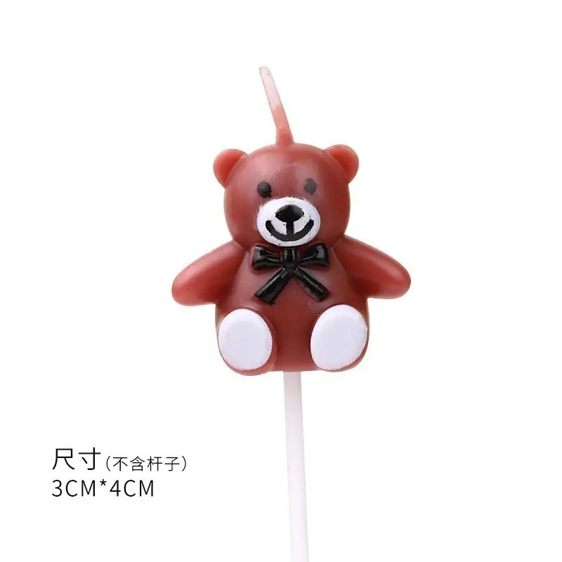 Twisted Thread Birthday Candle Macaron Cute Curved Spiral Candle Candy Cake Baking Decoration Plug-In