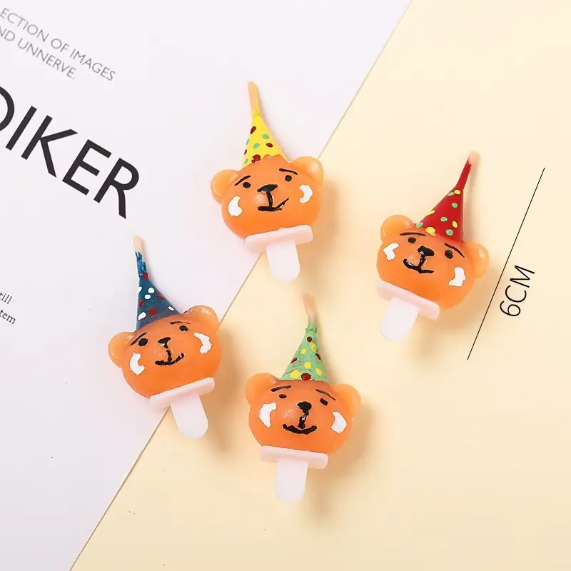 Twisted Thread Birthday Candle Macaron Cute Curved Spiral Candle Candy Cake Baking Decoration Plug-In