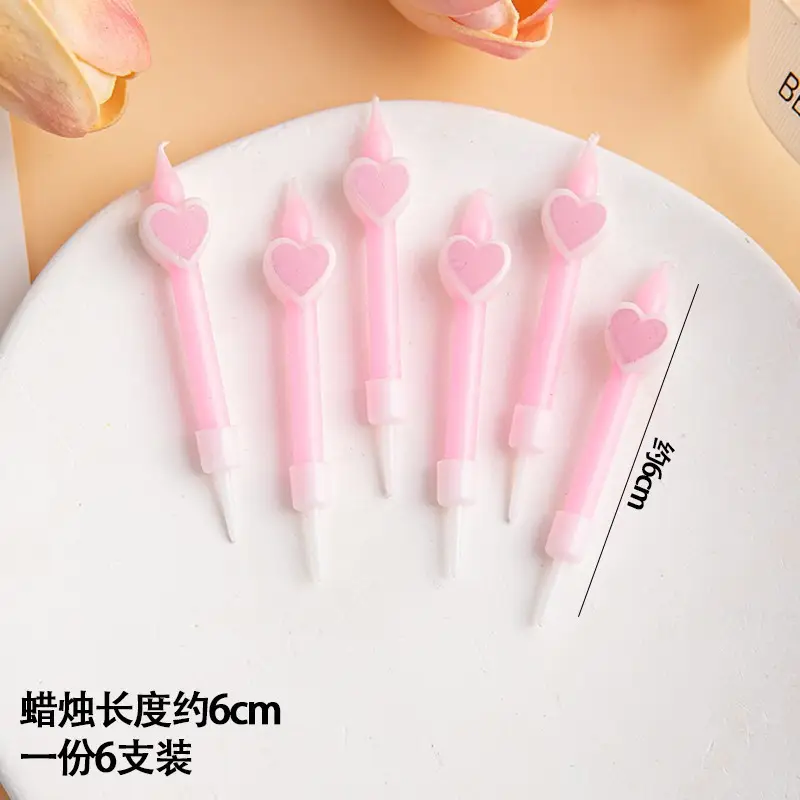 Twisted Thread Birthday Candle Macaron Cute Curved Spiral Candle Candy Cake Baking Decoration Plug-In