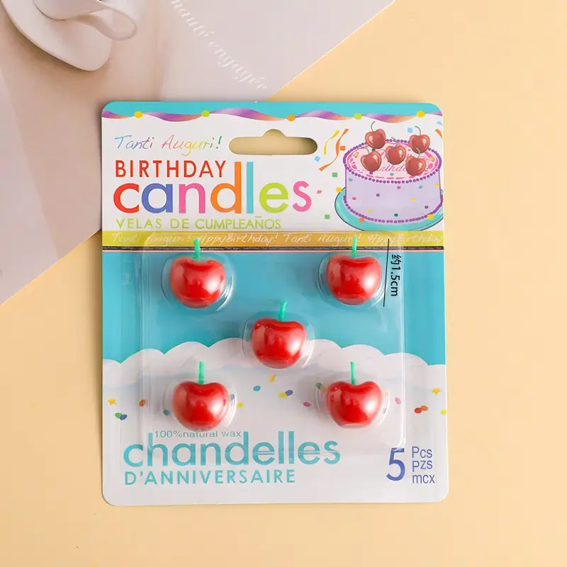 Twisted Thread Birthday Candle Macaron Cute Curved Spiral Candle Candy Cake Baking Decoration Plug-In