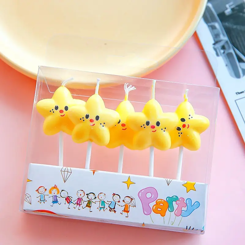 Twisted Thread Birthday Candle Macaron Cute Curved Spiral Candle Candy Cake Baking Decoration Plug-In