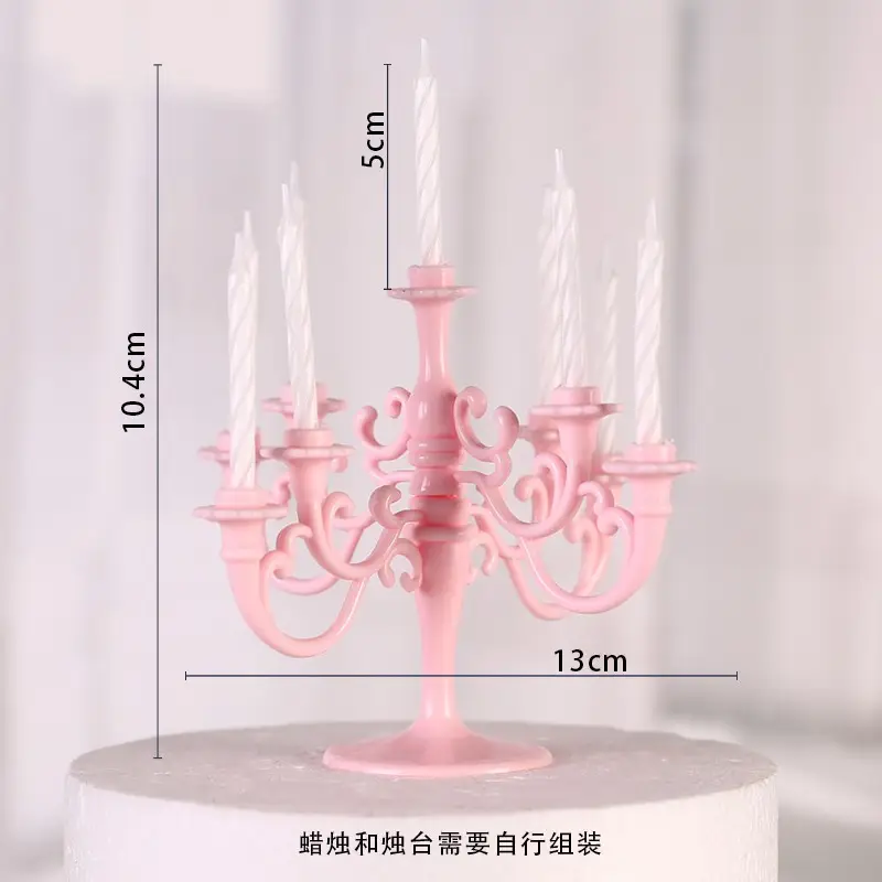 Twisted Thread Birthday Candle Macaron Cute Curved Spiral Candle Candy Cake Baking Decoration Plug-In