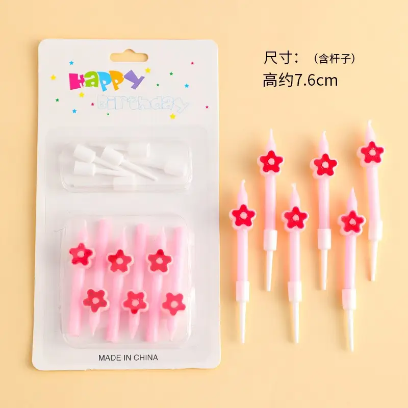 Twisted Thread Birthday Candle Macaron Cute Curved Spiral Candle Candy Cake Baking Decoration Plug-In